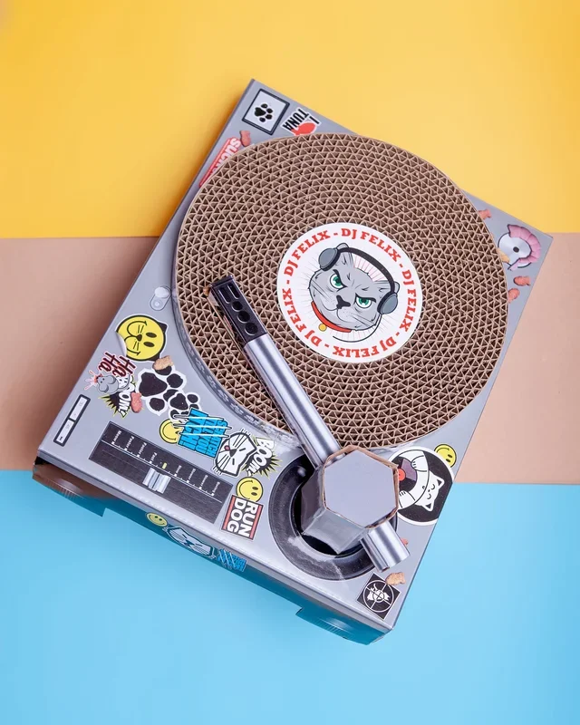 DJ Kitty Cat Scratching Mat