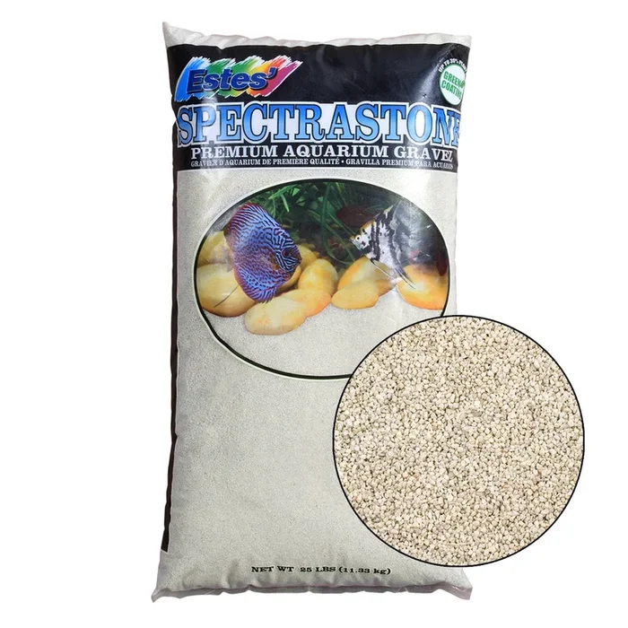 Estes Stoney River Premium Aquarium Sand – White – 25 lb – Pack of 2