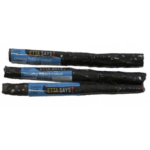 Etta Says Dog Treats Crunchy Chew Crunchy Rabbit Chew Sticks – Startrer Kit – Case of 54