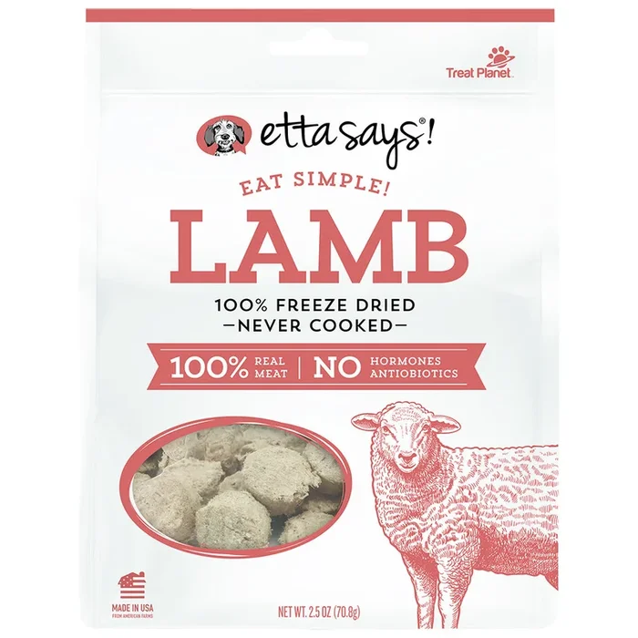 Etta Says Dog Treats Freeze-Dried Simple Lamb – 2.5 Oz