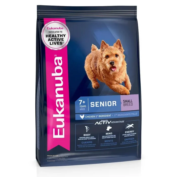 Eukanuba Chicken Activ Advantage Small-Breed Senior Dry Dog Food – 15 Lbs