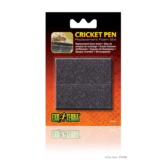 Exo Terra Replacement Sponge for Cricket Pens 2 Pack