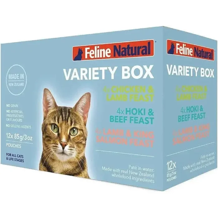 Feline Natural Feast Grain-Free Wet Cat Food Pouch 12/3oz