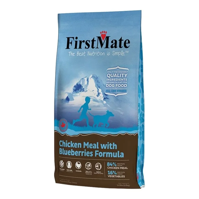 FirstMate Limited Ingredient Diet Grain-Free Chicken Blueberry Dry Dog Food – 14.5 Lbs