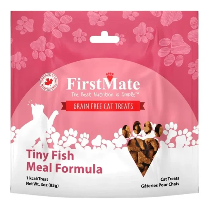 FirstMate Yummy Tiny Fish Meal Formula Grain-Free Cat Treats – 3 Oz