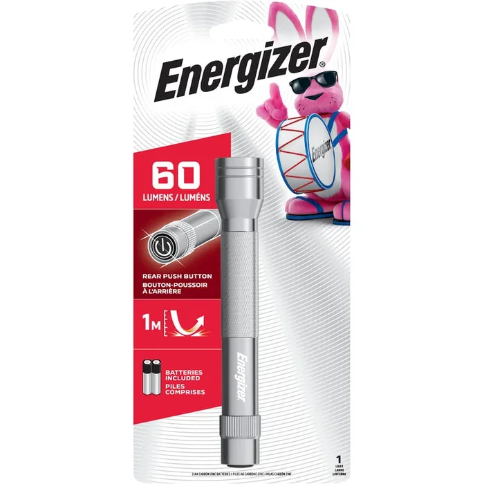 FLASHLIGHT METAL LED 2AA