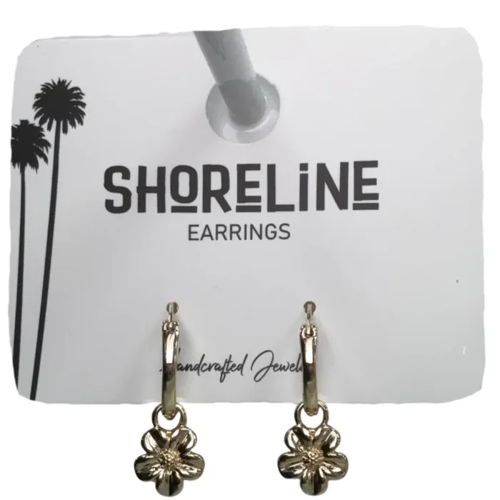 Flower Hoop Earrings