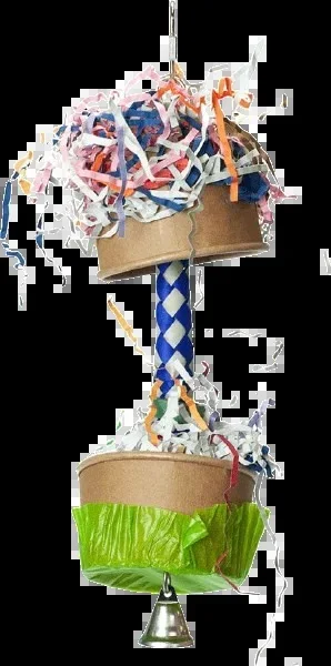 Foraging Cupcake Bird Toy