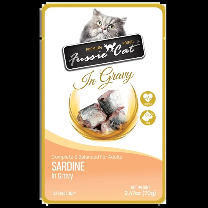 Fussie Cat Sardine in Gravy Pouch