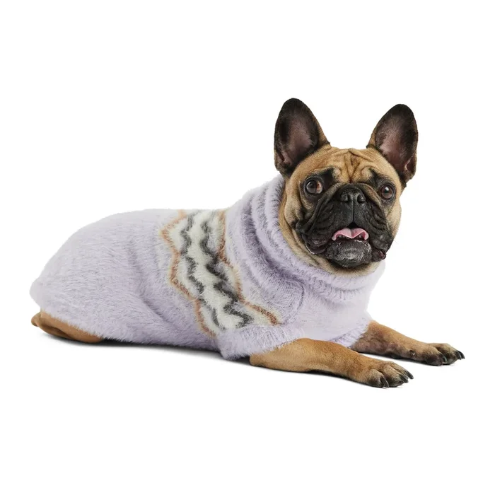 Fuzzy Knit Dog Sweater