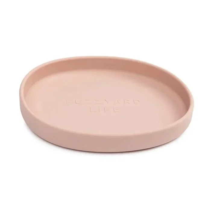 FuzzYard Life Silicone Cat Dish, Soft Blush