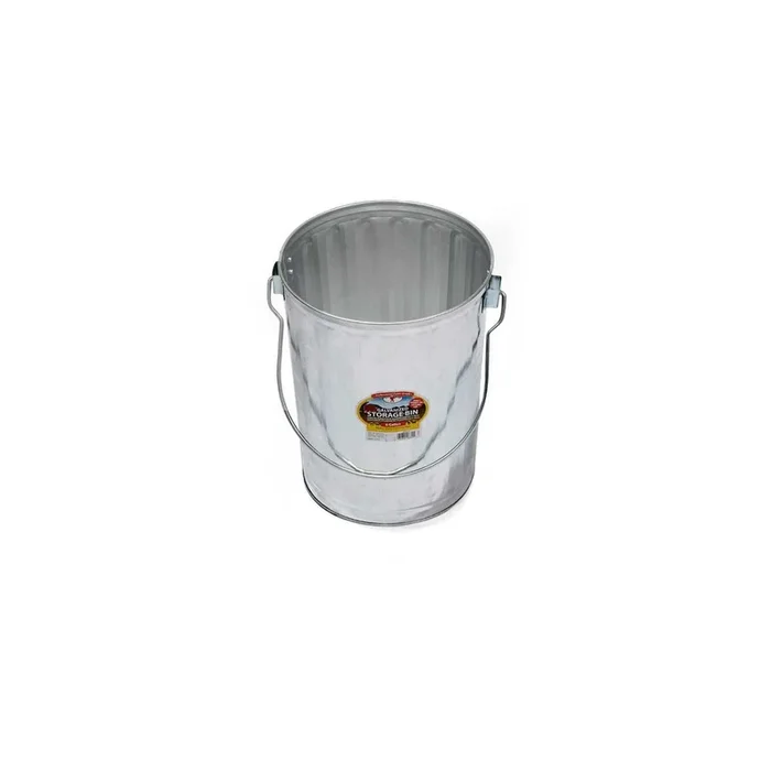 Galvanized Garbage Can with Lid