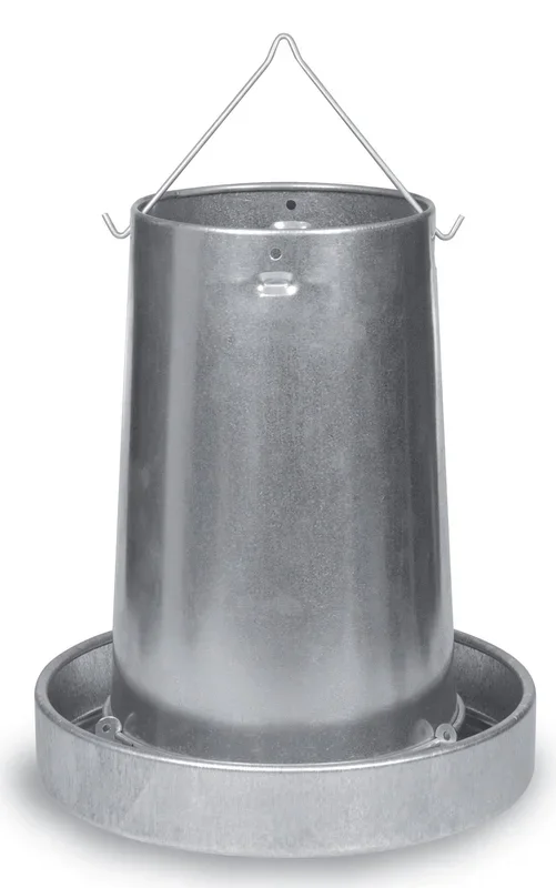 Galvanized Metal Chicken Feeder & Accessories