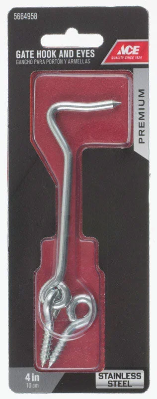 Gate Hook/Eye 4″ Ss