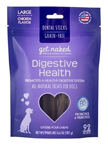 Get Naked Grain-Free Dog Chewy Stick Digestive Support – Large – 6.6 Oz