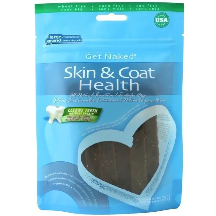 Get Naked Grain-Free Dog Chewy Stick Skin and Coat – Large – 6.6 Oz
