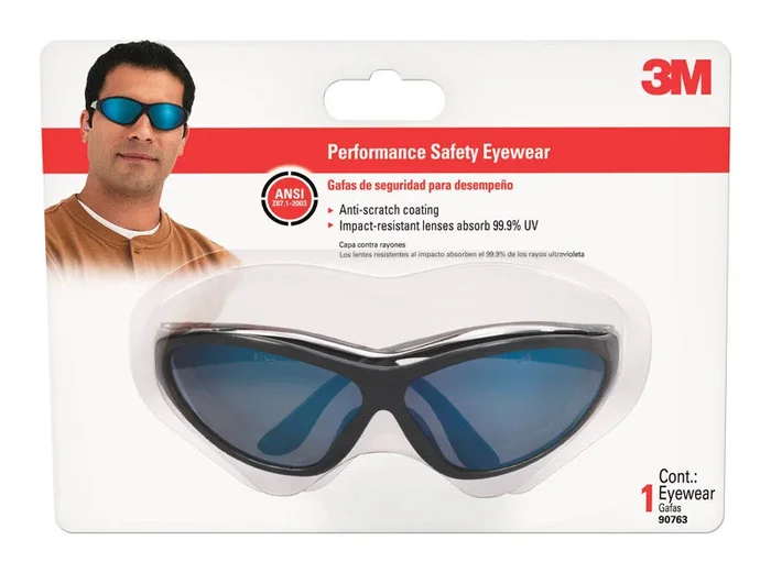 GLASSES SAFETY ICE BLUE