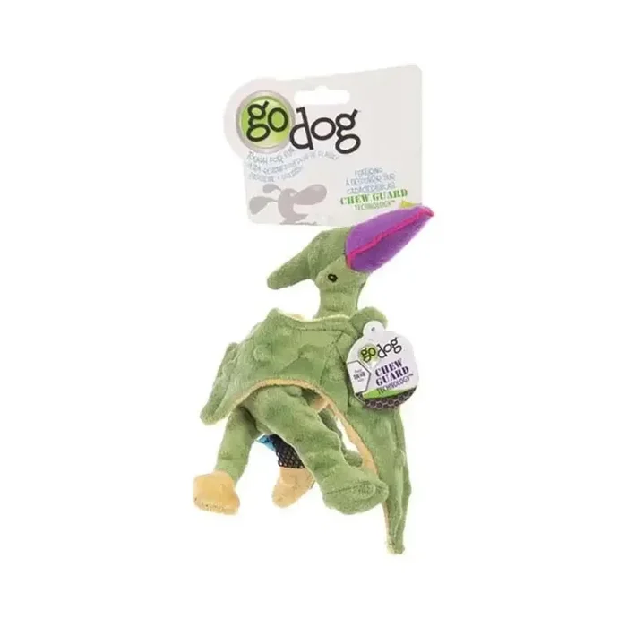 GoDog® Terry the Pterodactyl Dino Dog Toys Small Green