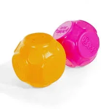 GoDog Silent Squeaker Ball, 2pk