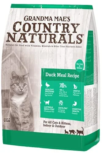 Grandma Mae’s Country Naturals Cat Duck Meal – 12 lbs