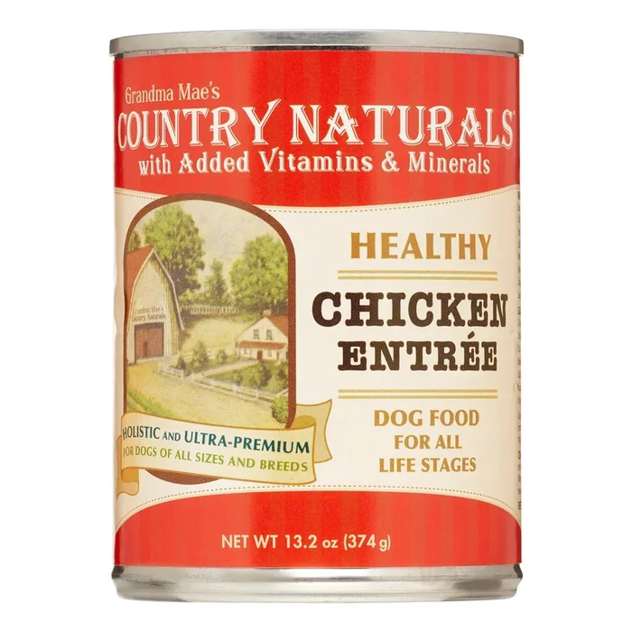Grandma Mae’s Country Naturals Dog Healthy Chicken – 13.2 Oz – Case of 12