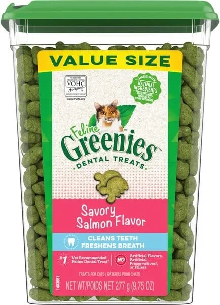 Greenies Feline Salmon Dental Cat Treats – 9.75 oz