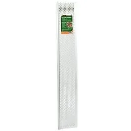 Gutter Guard Screen, White Vinyl, 6-5/8-In. x 3-Ft.