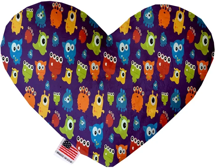 Halloween Pet & Dog Plush Heart or Bone Toy, “Trick-Or-Treat Group” (Available in different sizes, and 10 different patterns!) Party Monsters 6″ Plush Heart