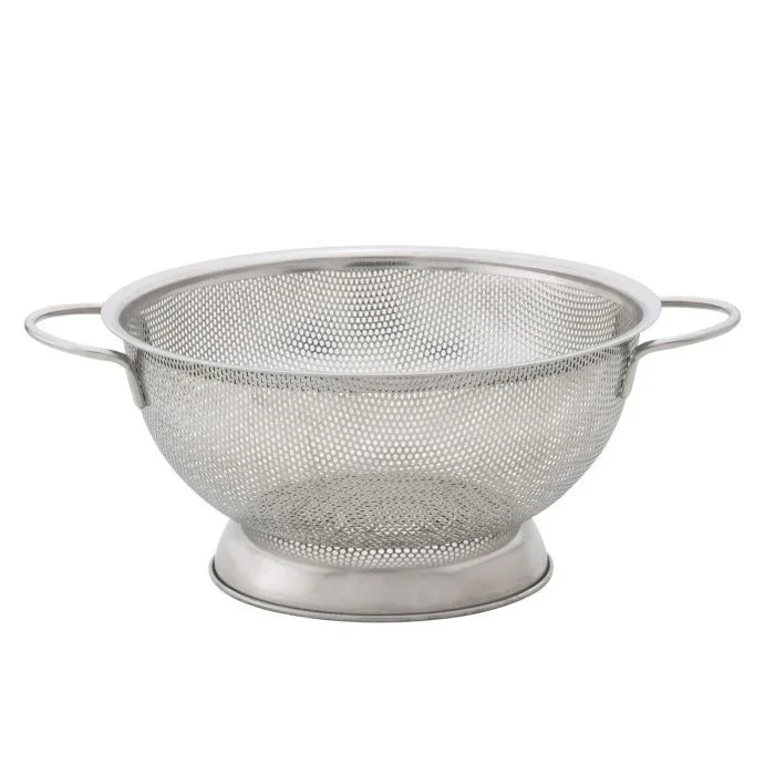HIC Kitchen Perforated Colander with Handles, 10in