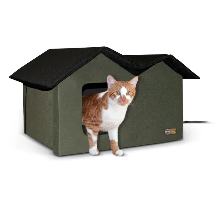 K&H Pet Products Heated Outdoor Kitty House Extra Wide