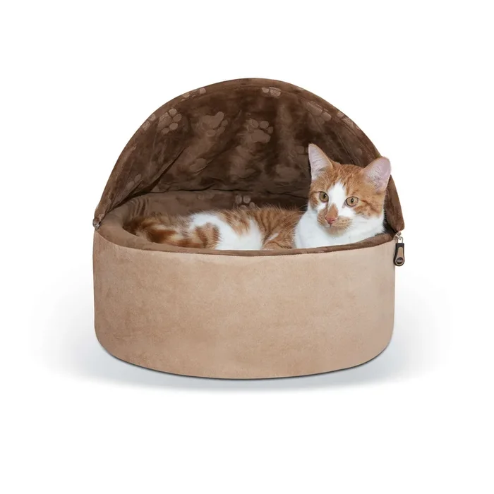 K&H Pet Products Self-Warming Kitty Bed Hooded Small