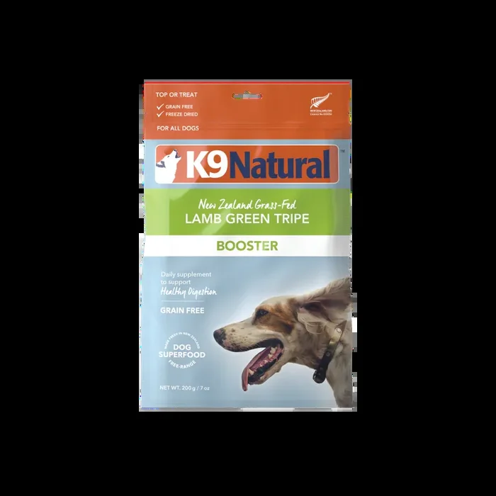 K9 Natural Freeze Dried Dog Food Booster – Lamb Green Tripe – 7oz Pouch