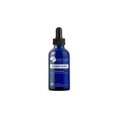 KIN + KIND Clean Ear Cleanser for Dogs and Cats – 4 oz Bottle