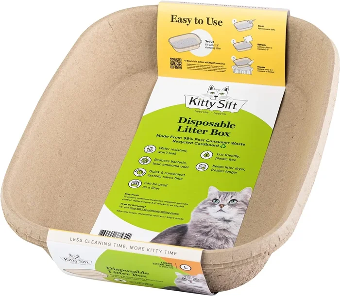 Kitty Sift Large Disposable Cat Litter Box