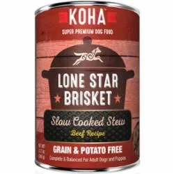 Koha Grain-Free Stew LONE STAR Canned Dog Food – 12.7 Oz – Case of 12