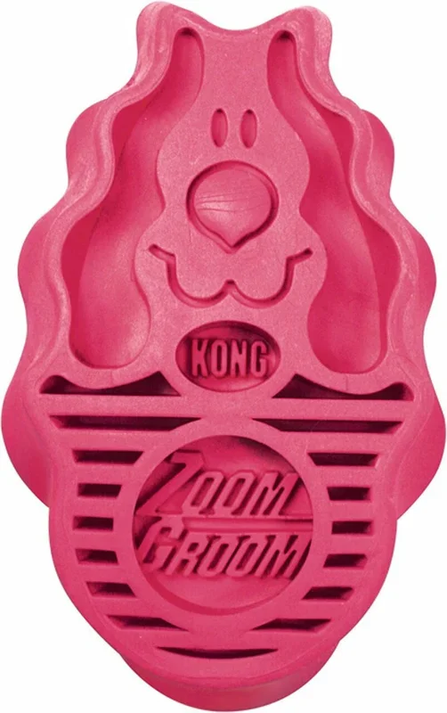 Kong ZoomGroom Brush, Raspberry, L