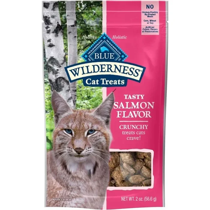 蓝水牛猫零食荒野香脆三文鱼味