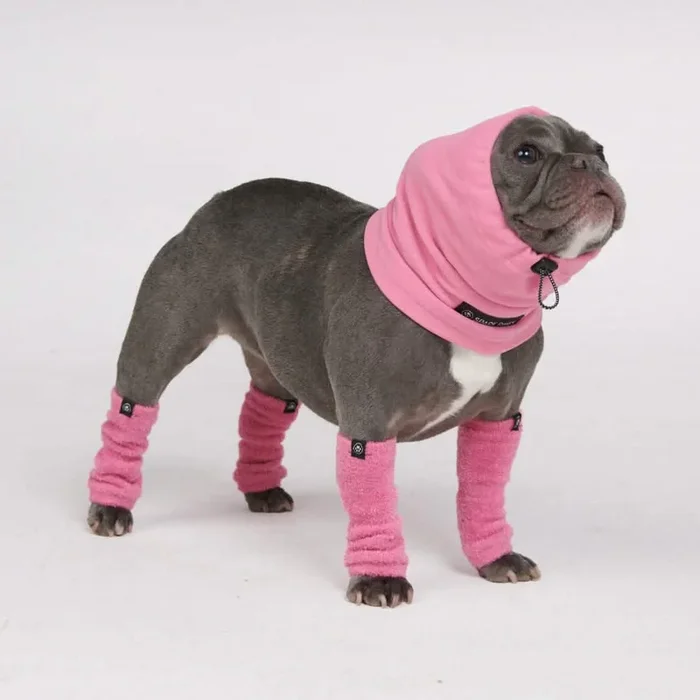 Leg Warmer and Earmuff Protector Set – Pink