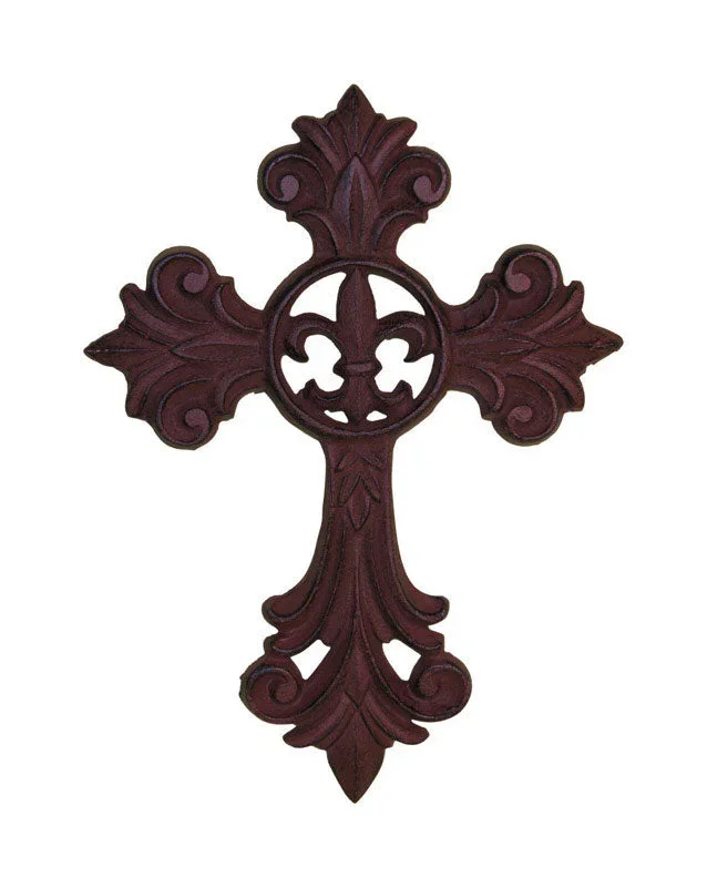 Ll Home Wall Cross Fleur De Lis