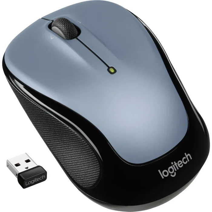 Logitech M325 Wireless Mouse, 2.4 GHz with USB Unifying Receiver, 1000 DPI Optical Tracking, 18-Month Life Battery, PC / Mac / Laptop / Chromebook (LIGHT SILVER) – LOG910002332