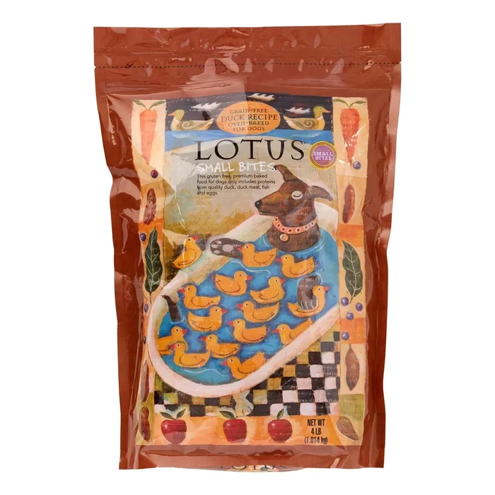 Lotus Small Bites Grain-Free Adult Duck Dry Dog Food – 4 lbs