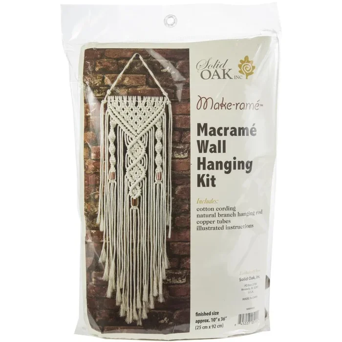 Macrame Dual Spirals Wall Hanging Kit MWH003