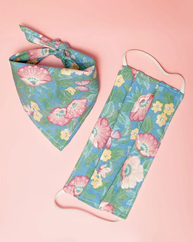 Matching Floral Mask & Bandana Set (All Proceeds to NAACP)