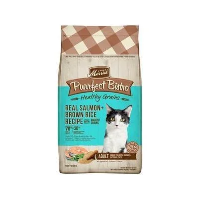 Merrick – Purrfect Bistro with Grains Salmon + Brown Rice Recipe with Ancient Grains Dry Cat Food – 4lb