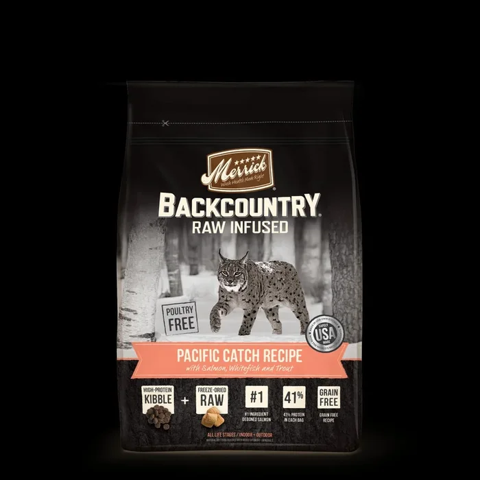 Merrick ‘Backcountry’ Grain-Free Pacific Catch Feline Dry Cat Food – 10 lb Bag