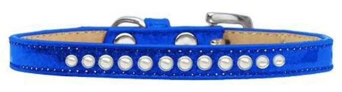Mirage Pet Products Pearl Blue Puppy Dog Ice Cream Collar, Size 8