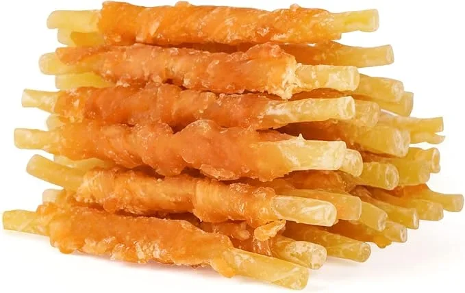 MON2SUN Rawhide Free Dog Treats Chicken Wrapped Cod Sticks for Small Dogs Healthy Training Treats Soft Snacks (8.82 Ounce -Pack of 1)