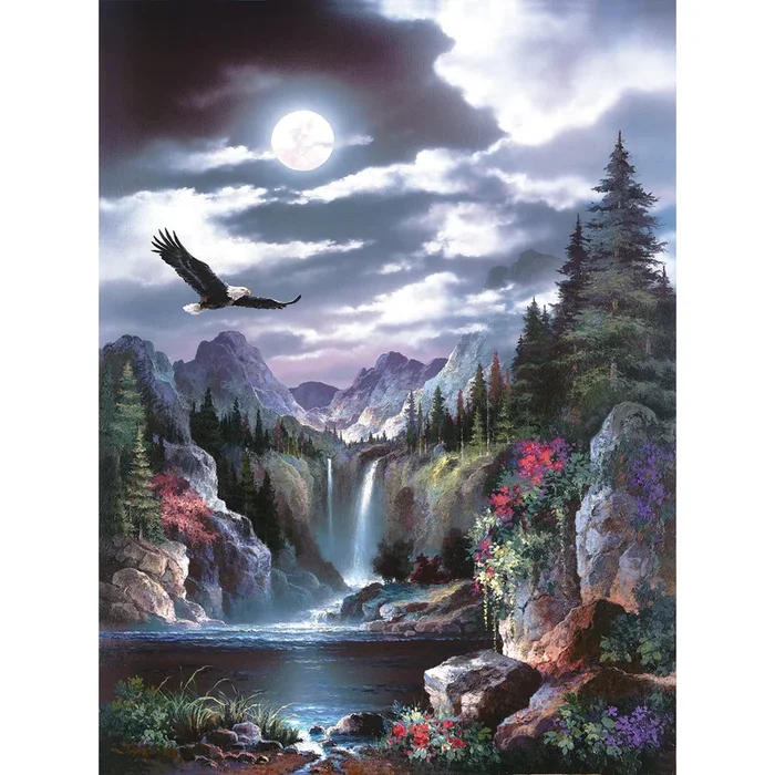 Moonlit Eagle 1000 PC Puzzle 18048