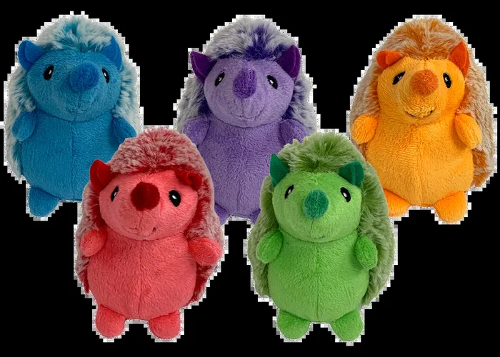 Multipet Minipet Hedgehog 4-Inch, Assorted, Dog Toy