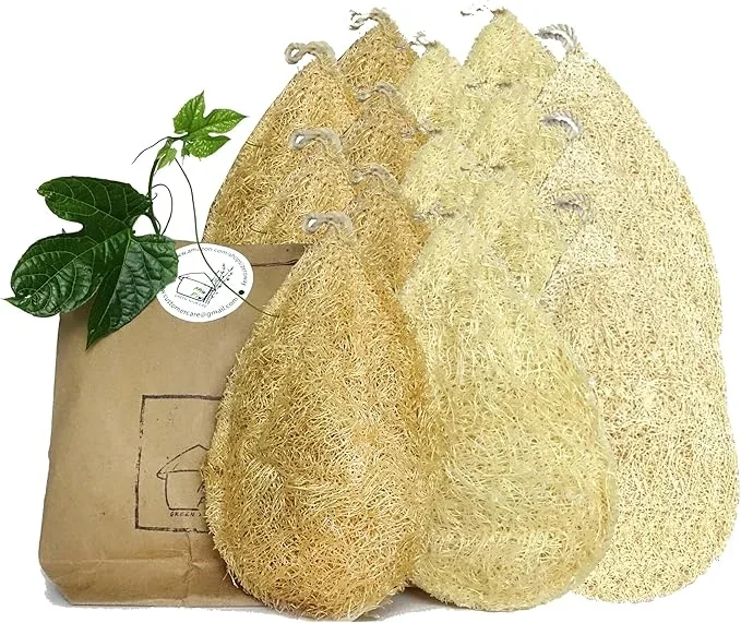 Natural Loofah Dish Sponge (Pack 15) – Vegetable Scrubber for Kitchen -100% Biodegradable Compostable Dishwashing Scouring Pad, Zero Waste Plastic Free Eco Friendly Sustainable